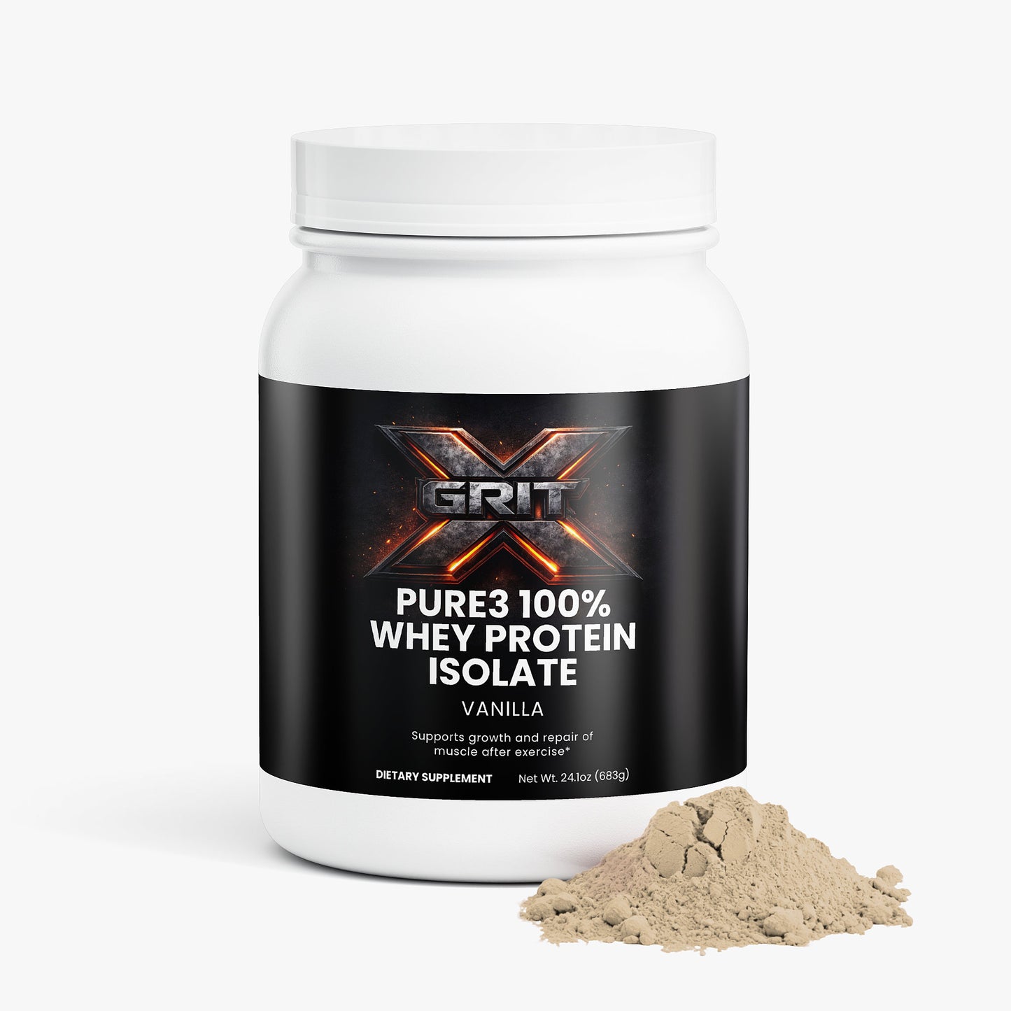 Pure3 100% Whey Protein Isolate (Vanilla)