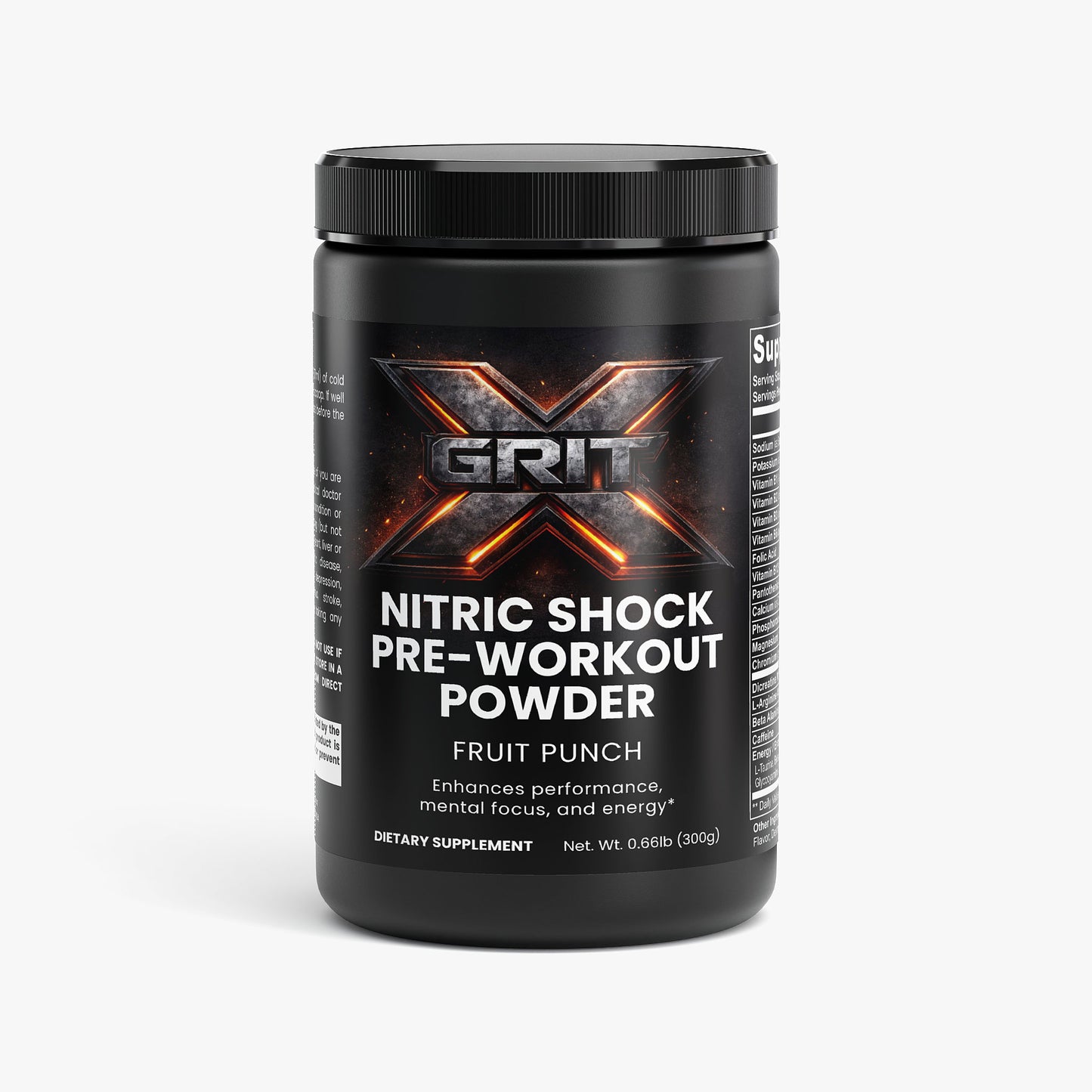 Nitric Shock Pre-Workout Powder (Fruit Punch)